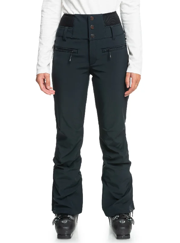 Rising High Short Technical Snow Pants - True Black Lightweight Jogger Pants