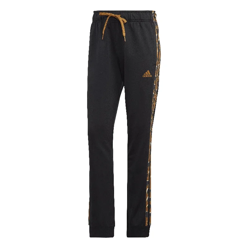 PRIMEGREEN ESSENTIALS WARM-UP SLIM TAPERED 3-STRIPES TRACK PANTS Soft Stretch Trousers