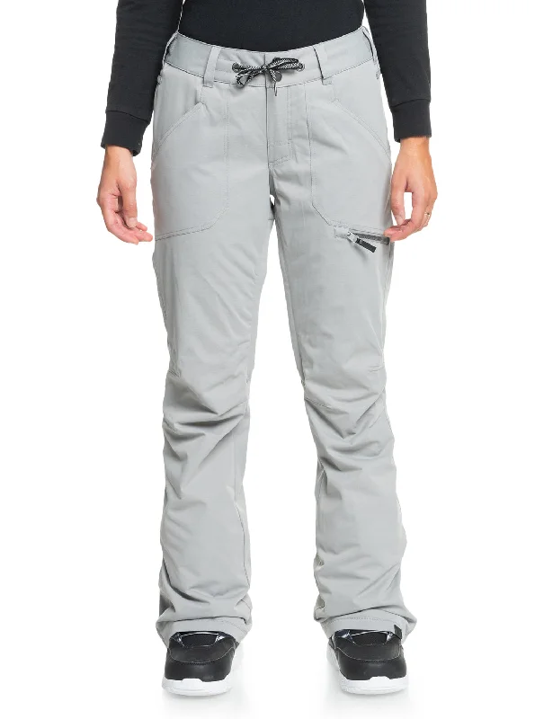 Nadia Technical Snow Pants - Heather Grey Trendy Printed Leggings