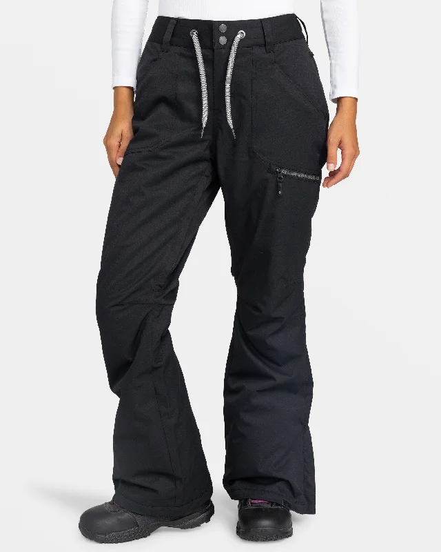 Nadia Snow Pants - True Black Formal Wide-Leg Pants