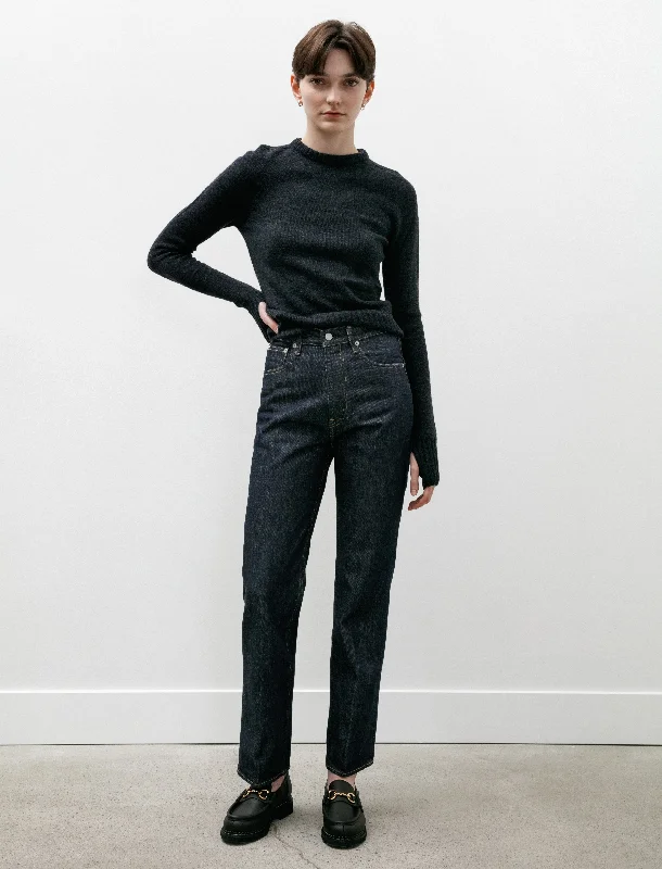 Hard Twist Denim 5P Pants Indigo Relaxed Casual Leggings