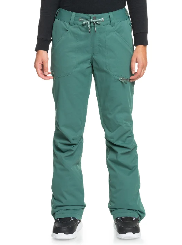 Nadia Technical Snow Pants - Dark Forest Elegant Trouser Pants