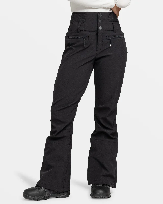 Rising High Snow Pants - True Black Trendy Palazzo Pants