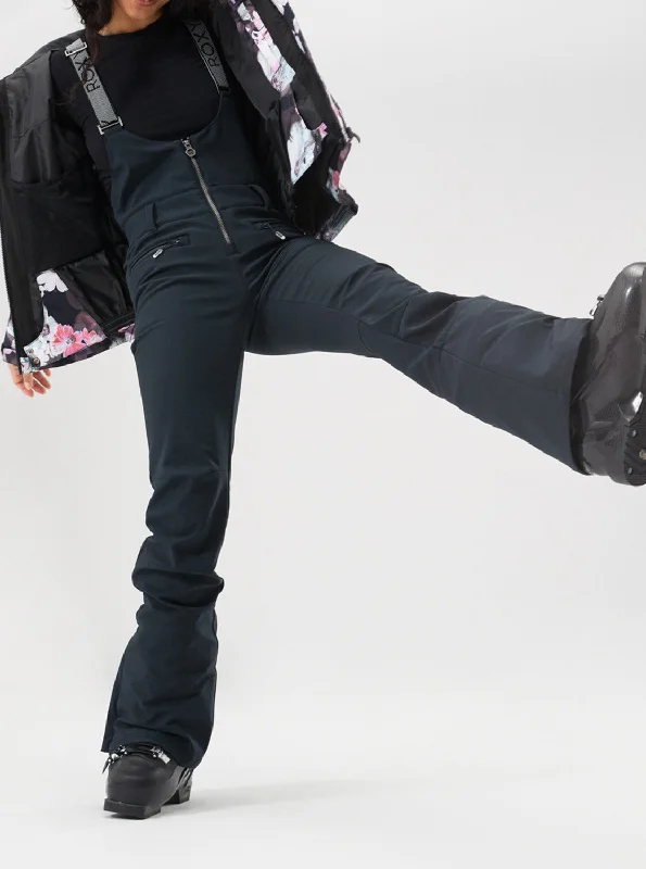 Summit Technical Snow Bib Pants - True Black Modern Bootcut Pants