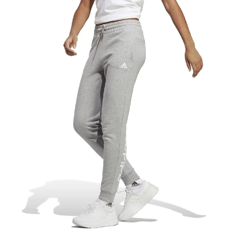 Linear French Terry Cuffed Pants Trendy Palazzo Pants