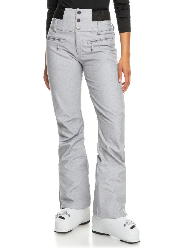 Rising High Shell Snow Pants - Heather Grey Relaxed Fit Trousers