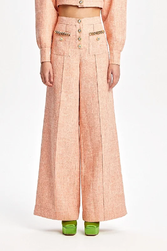 ALICE McCALL Womens Catalina Pant - Iced Guava Slim-Fit Khaki Pants