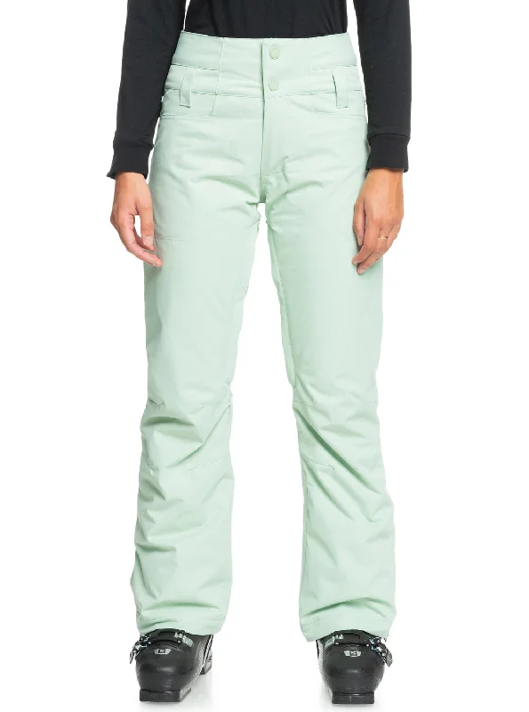 Diversion Technical Snow Pants - Cameo Green Sleek Black Pants