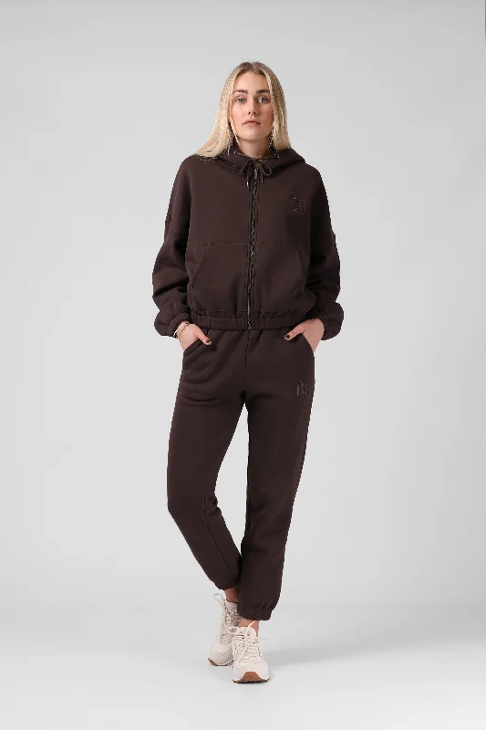 Binate Tracky Pant - Cocoa Trendy Tapered Pants