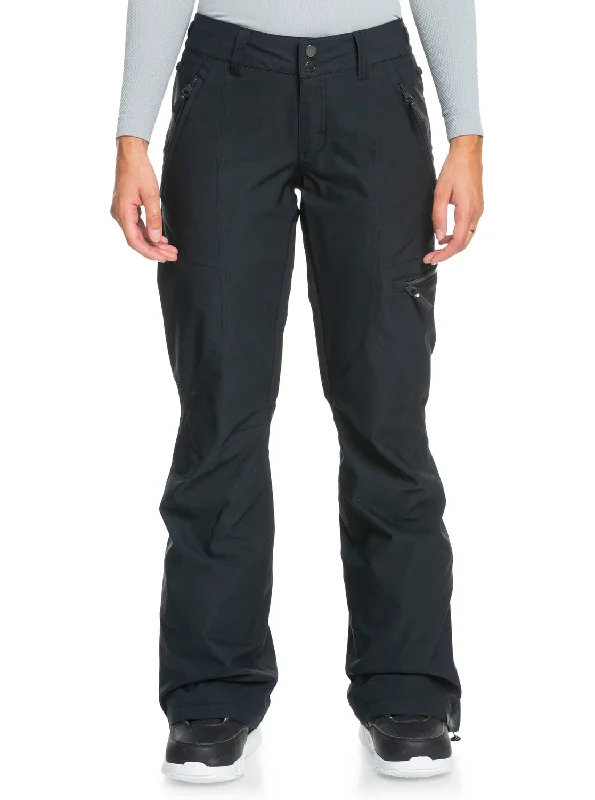 Cabin Technical Snow Pants - True Black Warm Wool Trousers
