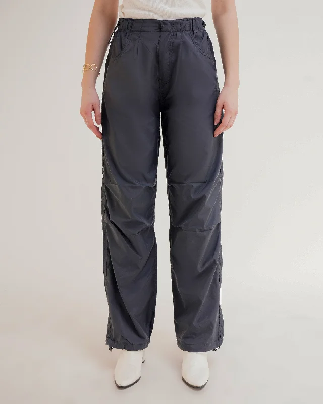 RELAXED FIT PARACHUTE PANTS Casual Drawstring Pants