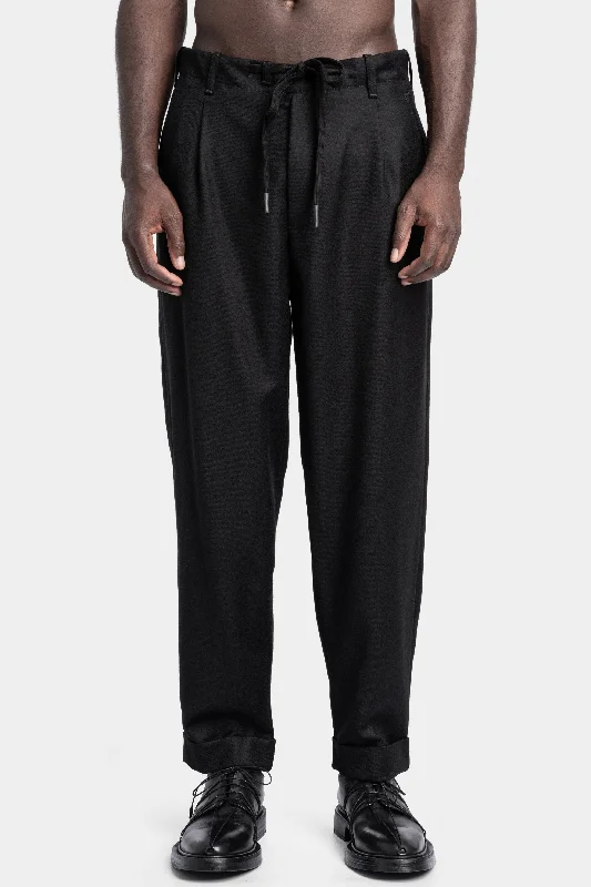 Dressed wool pants Casual Drawstring Pants