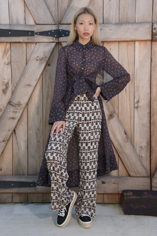 DEEP POCKETS PANT Formal Wide-Leg Pants