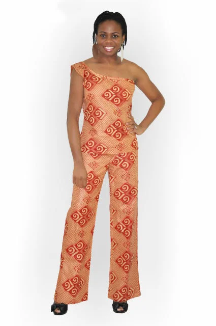 Mono sleeve African Print Pant Set Casual Track Pants