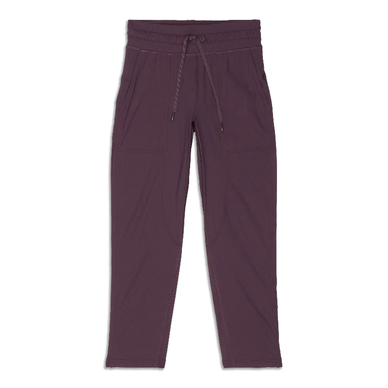 Dance Studio Mid-Rise Cropped Pant - Resale Trendy Wide-Legged Trousers