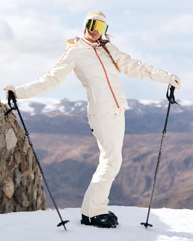 Rising High Snow Pants - Buttercream Soft Wool Pants