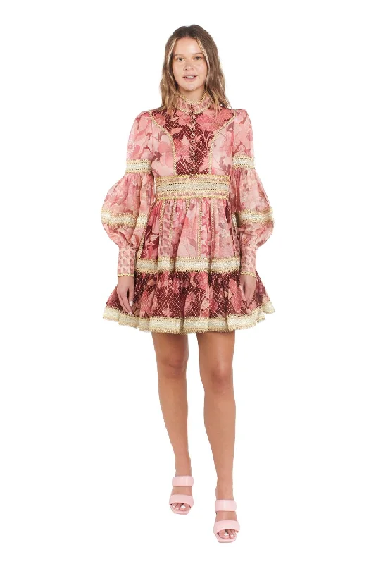 Concert Spliced Trim Dress