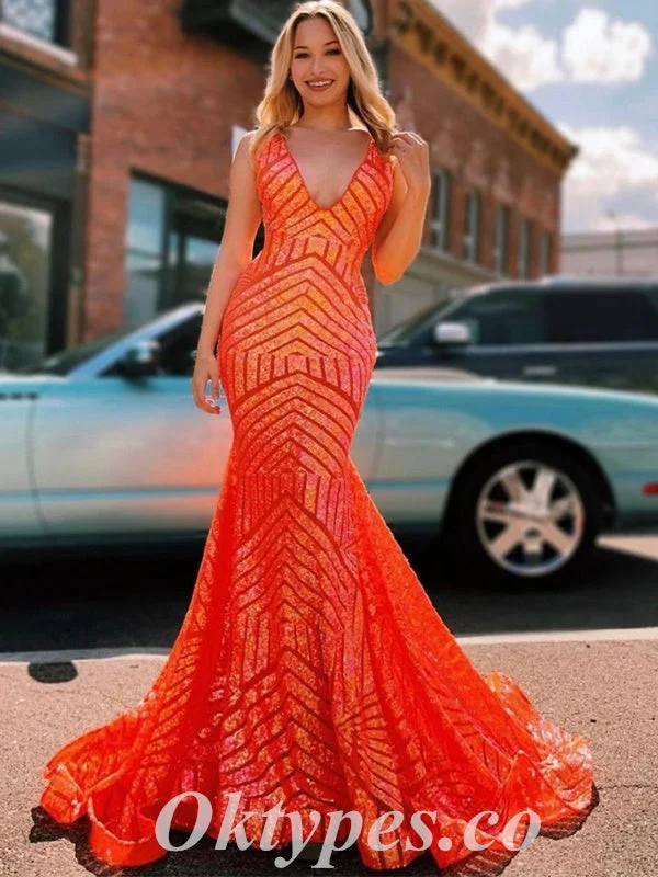 Sexy Shiny Sequin Spaghetti Straps V-Neck Sleeveless Mermaid Long Prom Dresses,PDS0582 Sexy Shiny Sequin Spaghetti Straps V-Neck Sleeveless Mermaid Long Prom Dresses,PDS0582