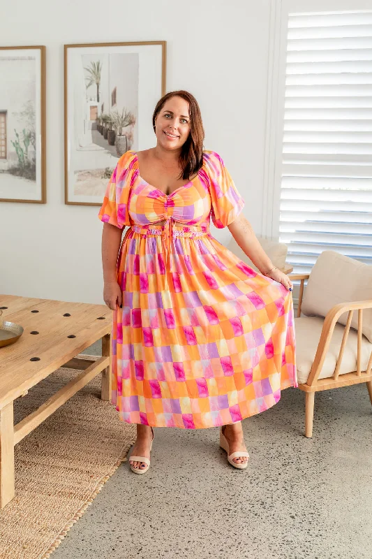 Pippa Cut out Dress in Illusion