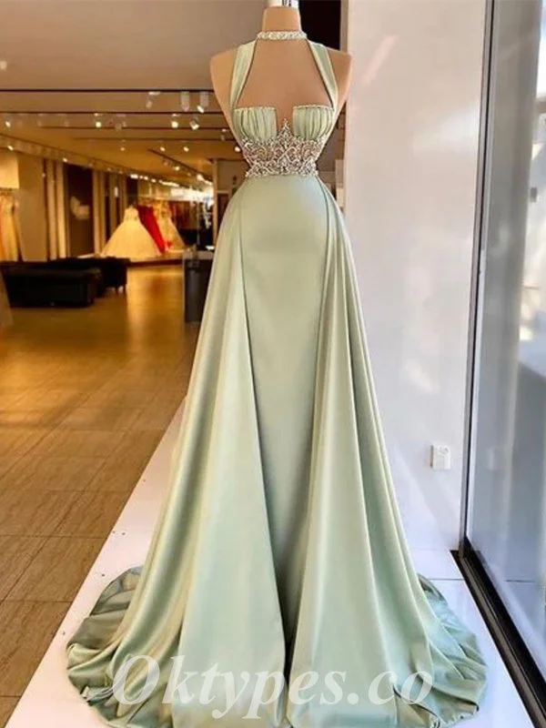 Gorgeous Satin Spaghetti Sptraps Sleeveless Mermiad Long Prom Dresses With Rhinestone And Beading,PDS0631 Gorgeous Satin Spaghetti Sptraps Sleeveless Mermiad Long Prom Dresses With Rhinestone And Beading,PDS0631