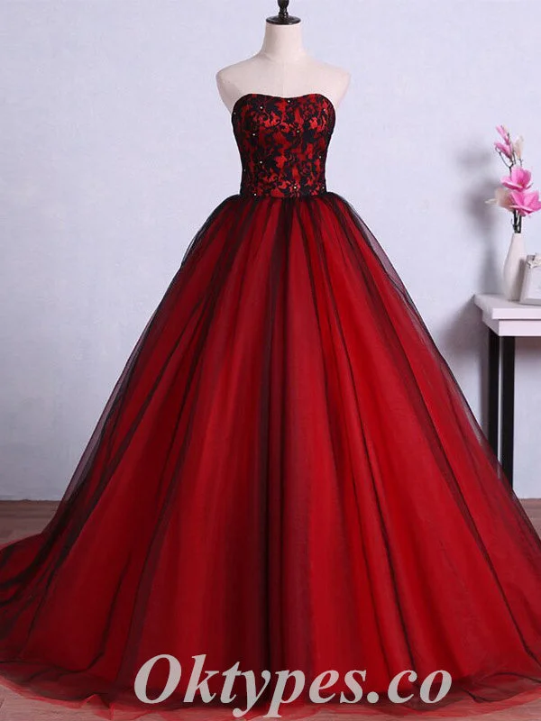 Elagant Tulle And Lace Sweetheart Sleeveless Lace Up Back A-Line Long Prom Dresses With Beading,PDS0802 Elagant Tulle And Lace Sweetheart Sleeveless Lace Up Back A-Line Long Prom Dresses With Beading,PDS0802