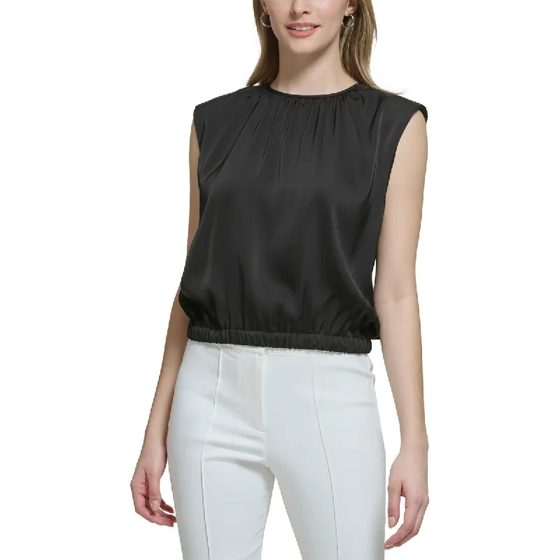 Calvin Klein Womens Shoulder Pads  Blouse