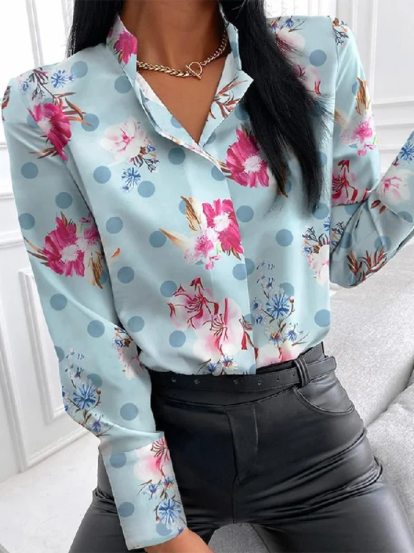 Autumn Floral Print Blouse Women Clothes Stand Collar Long Sleeve Office Lady Shirts Tops Female Casual Plus Size Blouses Feminine Puff Blouse Autumn Floral Print Blouse Women Clothes Stand Collar Long Sleeve Office Lady Shirts Tops Female Casual Plus Size Blouses Feminine Puff Blouse