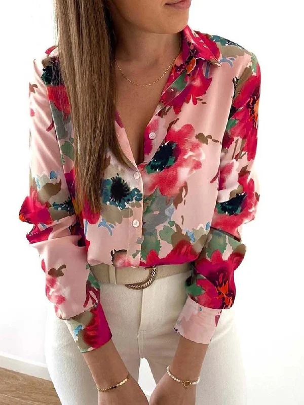 New Floral Blouse Women Turn-down Collar Long Sleeve Fashion Plus Size Casual Blouses Elegant Lady Office Work Shirts Tops Elegant Lace Blouse New Floral Blouse Women Turn-down Collar Long Sleeve Fashion Plus Size Casual Blouses Elegant Lady Office Work Shirts Tops Elegant Lace Blouse