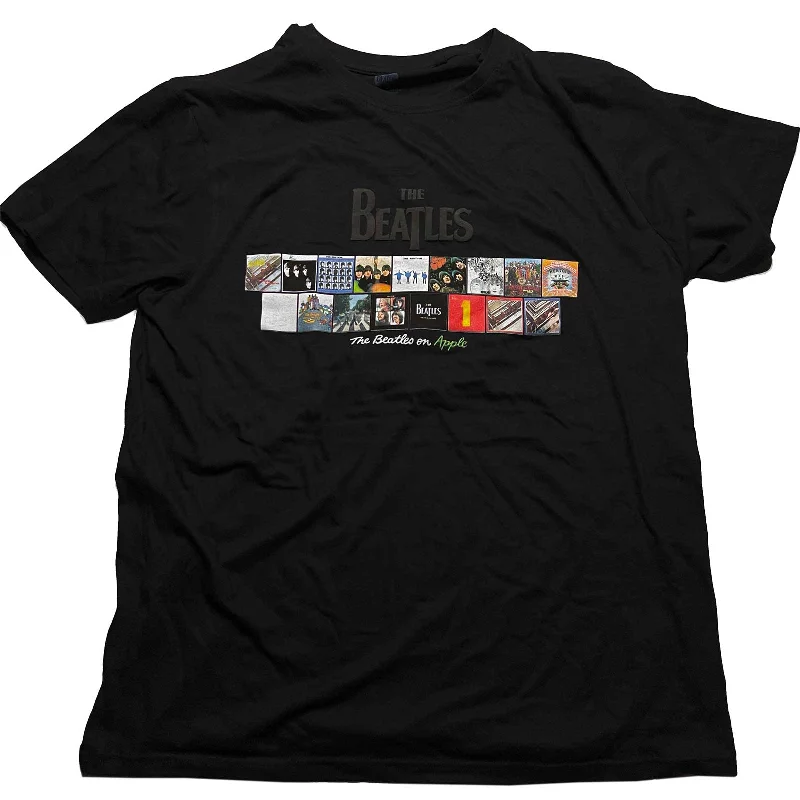 The Beatles | Official Band T-Shirt | Albums on Apple (Puff Print)