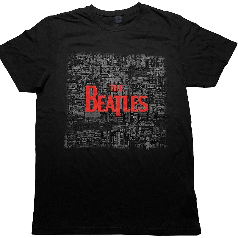 The Beatles | Official Band T-Shirt | Tickets & Logo (Puff Print)