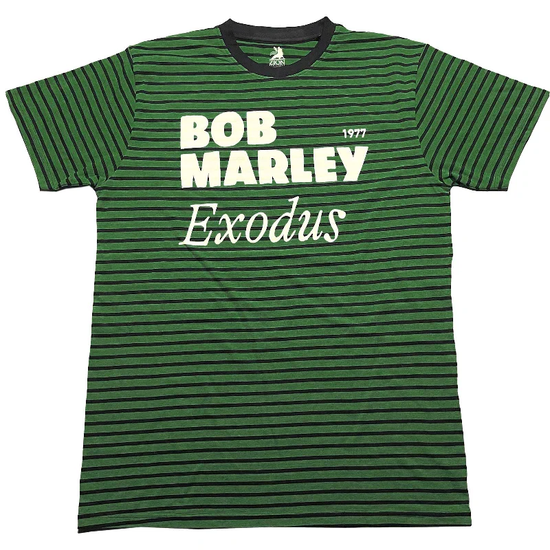 Bob Marley | Official Band T-Shirt | Exodus (Striped)