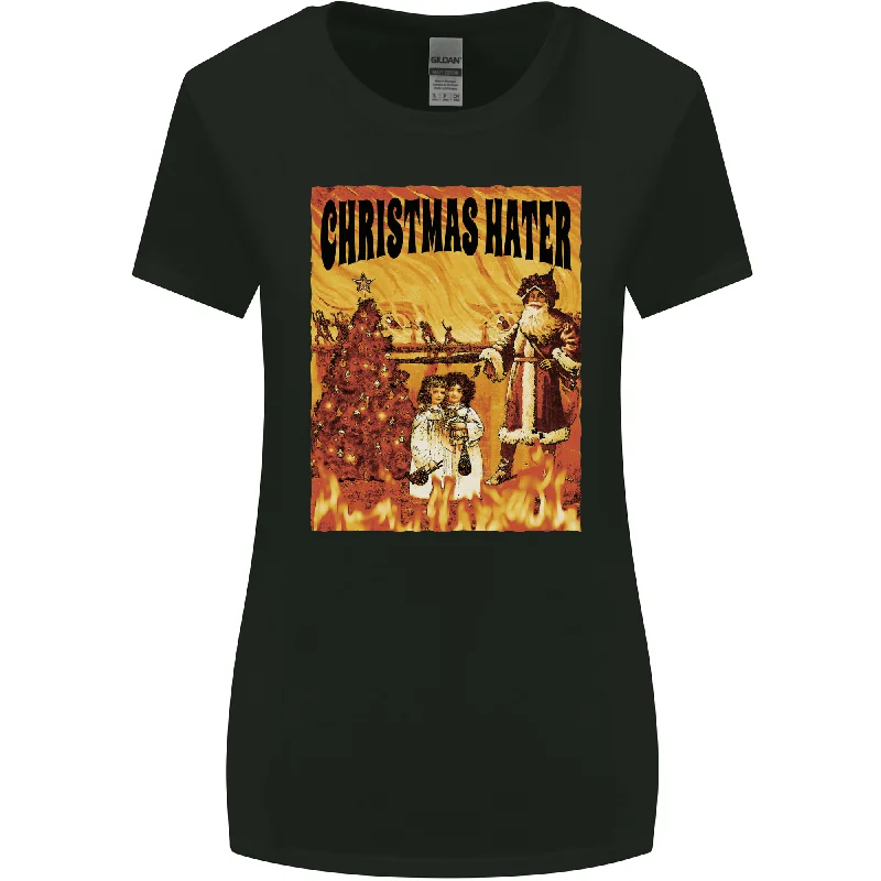 Christmas Hater Bah Humbug Womens Wider Cut T-Shirt