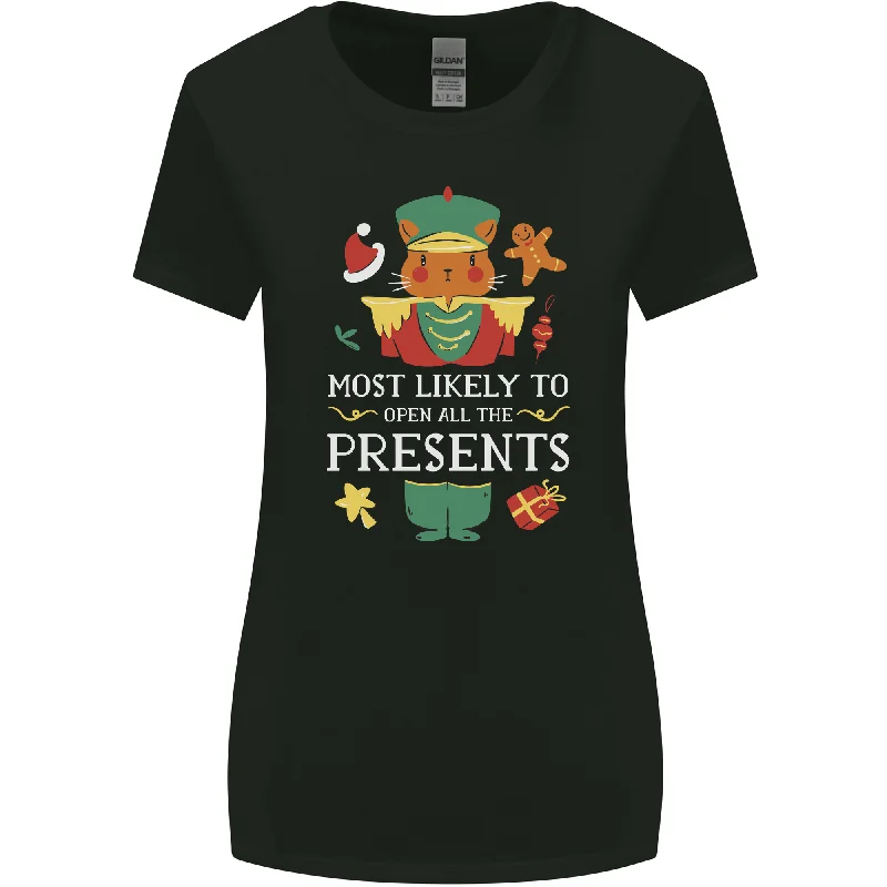 Christmas Nutcracker Presents Funny Xmas Womens Wider Cut T-Shirt