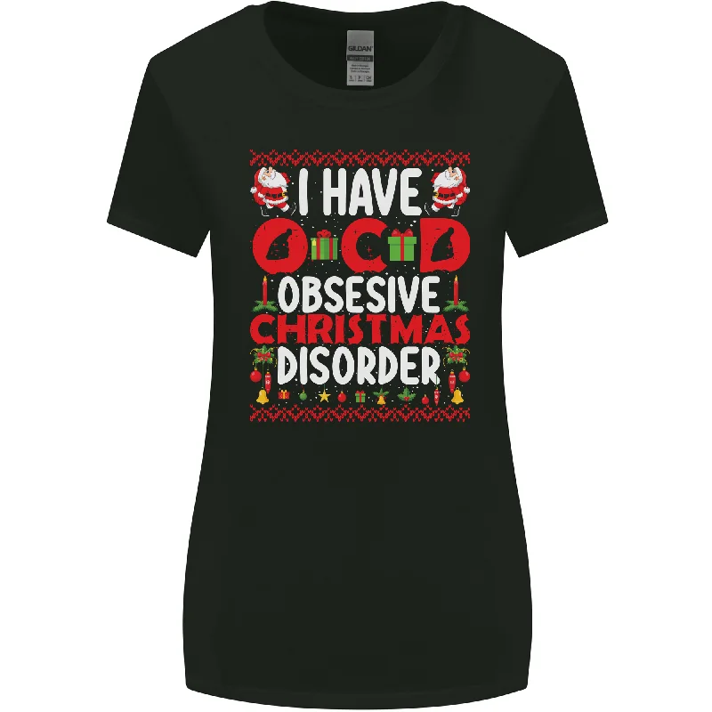 Christmas OCD Funny Xmas Womens Wider Cut T-Shirt