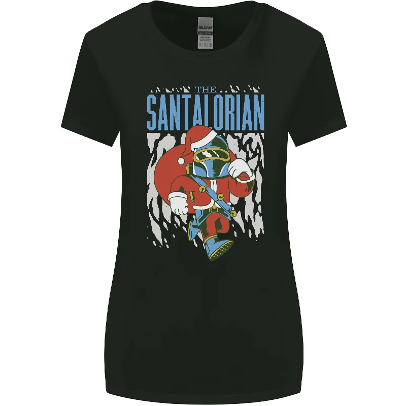 Christmas Parody Santalorian Funny Xmas Womens Wider Cut T-Shirt