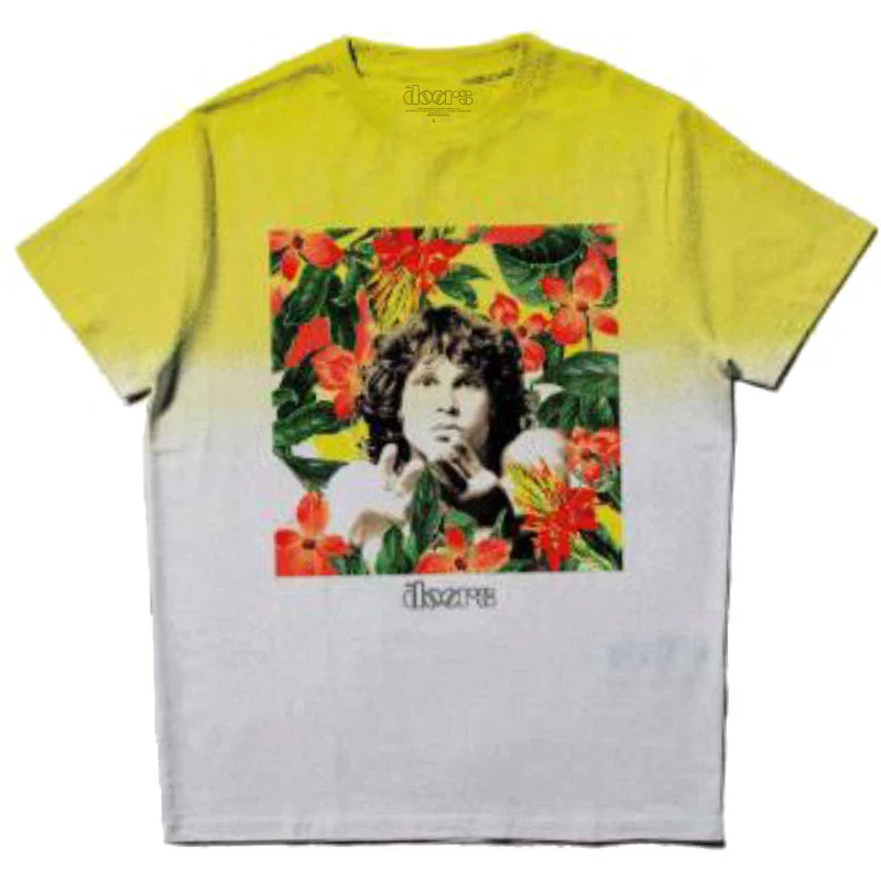 The Doors | Official Band T-Shirt | Floral Square (Wash Collection)