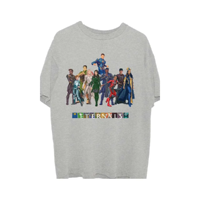 Marvel Comics | Official Band T-Shirt | Eternals Colour Block Characters