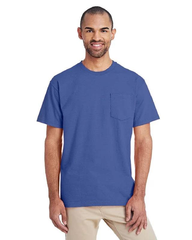 Gildan Hammer T-Shirt with Pocket | Flo Blue