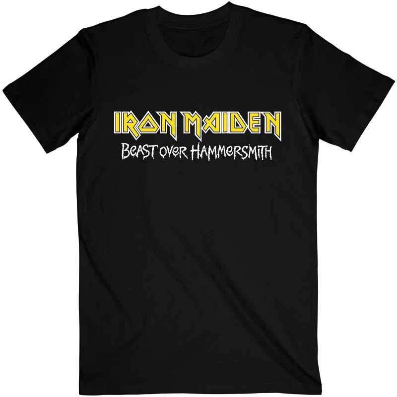 Iron Maiden | Official Band T-Shirt | Beast Over Hammersmith Eddie & Devil (Back Print)