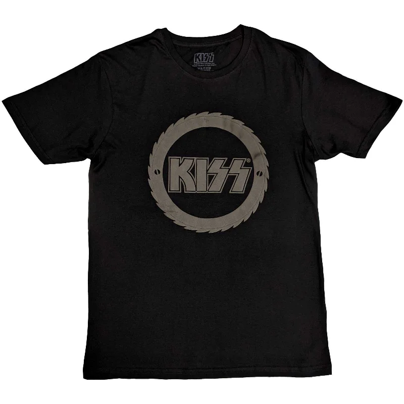 KISS | Official Band T-Shirt | Buzzsaw Logo (Hi-Build)