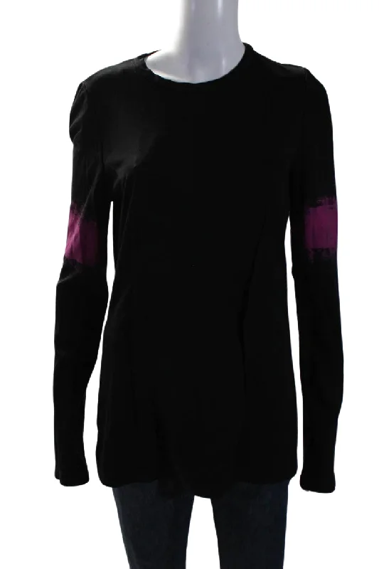 Maison Martin Margiela Women's Round Neck Long Sleeves Blouse Black Playful Puff Blouse Maison Martin Margiela Women's Round Neck Long Sleeves Blouse Black Playful Puff Blouse