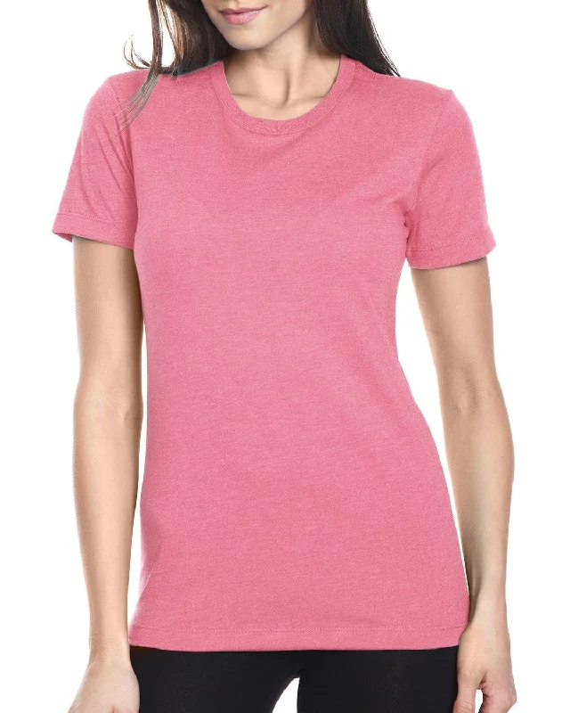 Next Level Ladies CVC Crew Tee | Hot Pink