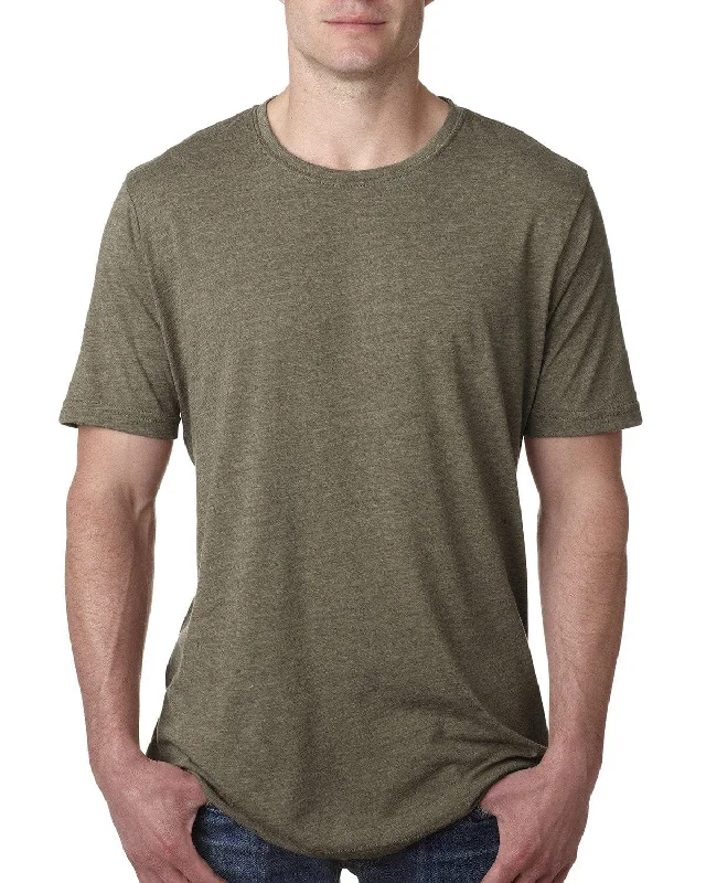 Next Level Mens Poly/Cotton Short Sleeve Crew T-Shirt | Sage