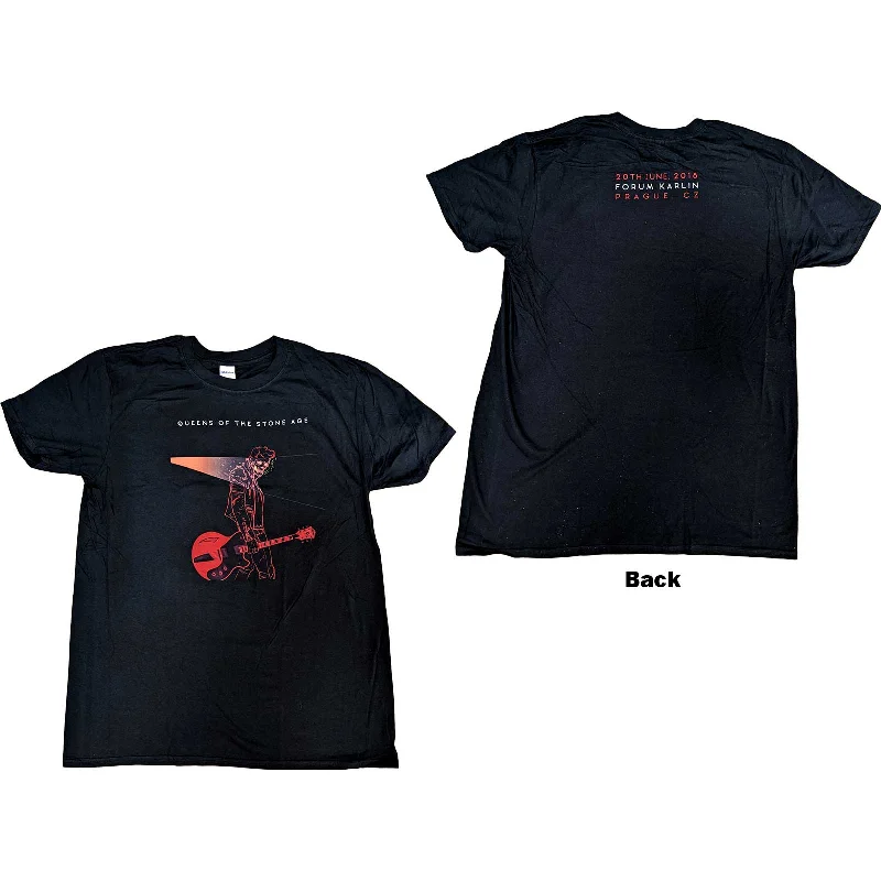 Queens Of The Stone Age | Official Band T-Shirt | Prague 2018 (Back Print)