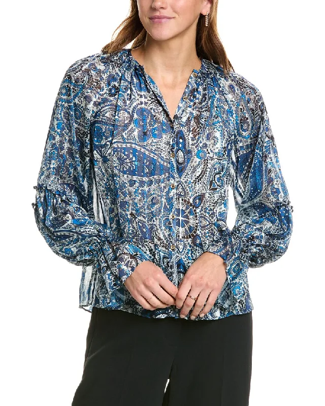 Ramy Brook Aria Blouse Modern Oversized Blouse