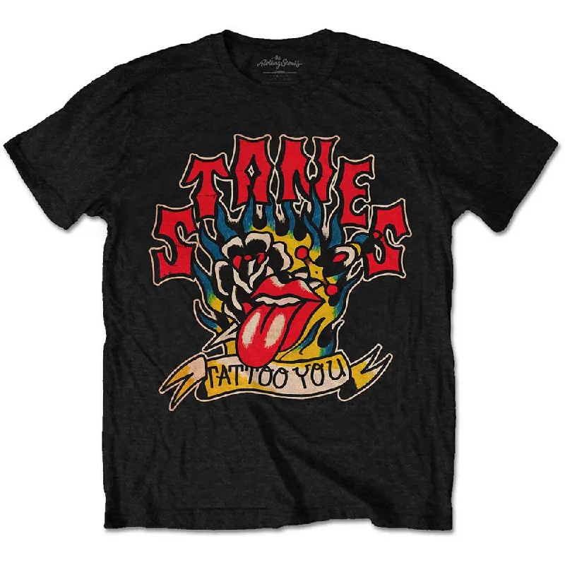 The Rolling Stones | Official Band T-Shirt | Tattoo You Blue Flames