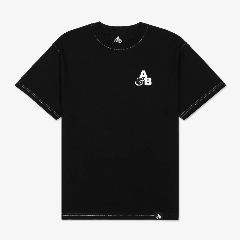 Above & Beyond Contrast Stitch Tee Front Pockets Side Pockets Patch Pockets