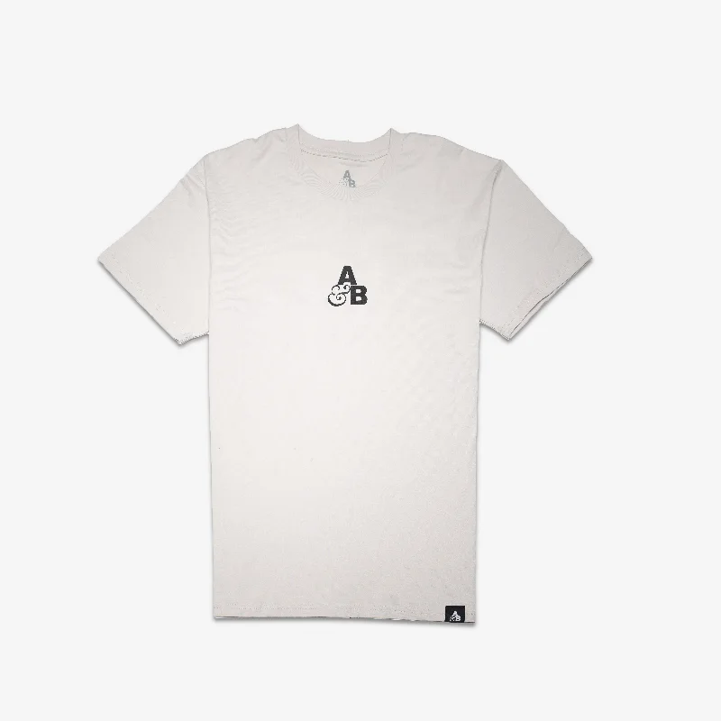 Above & Beyond Bone Tee Striped Floral Plaid
