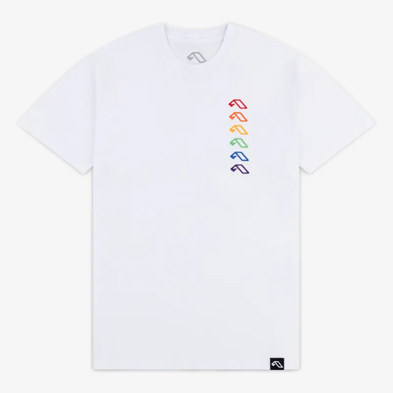 Anjuna Pride Tee Notch Collar Peter Pan Collar Cowl Neck
