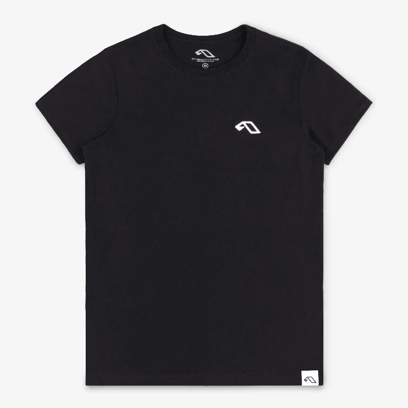 Anjunadeep Logo Women's Tee / Black Layered Multi-layer Single Layer